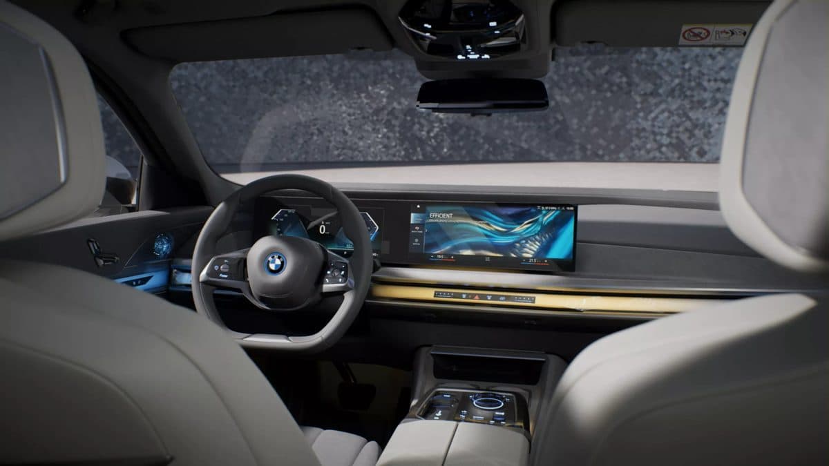 Interior dan dashboard BMW i7